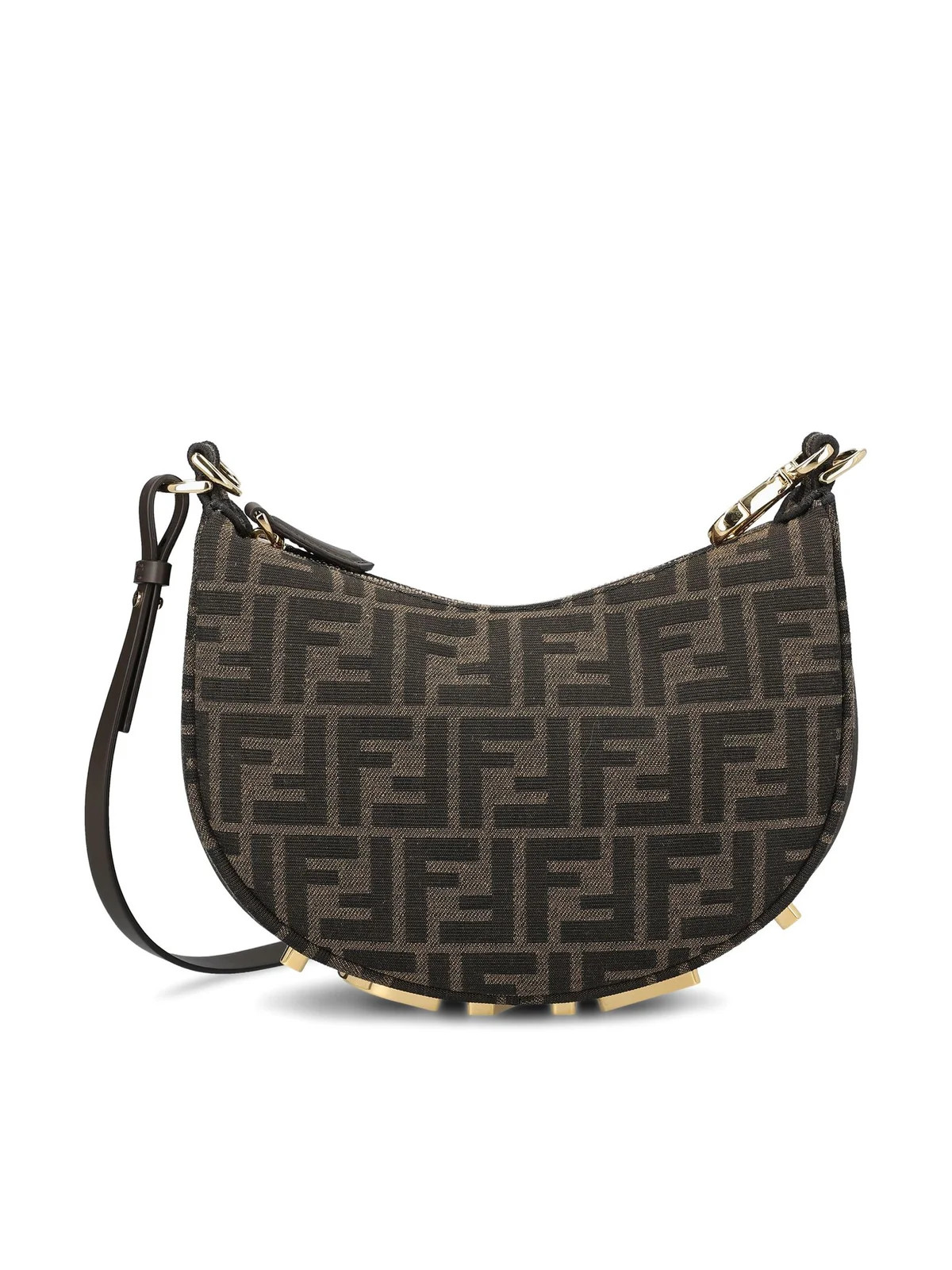 Fendi Fendigraphy FF Jacquard Mini Shoulder Bag | Cettire Global