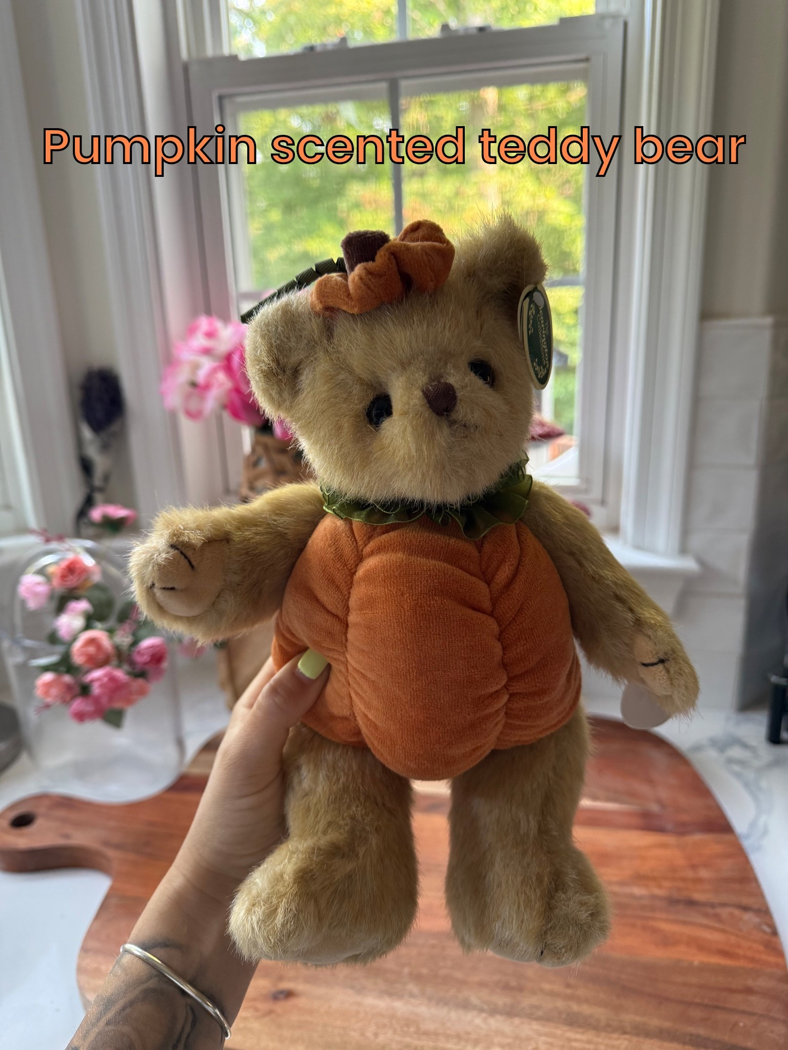 the ABSOLUTE CUTEST and best smelling teddy bear. It really does smell like pumpkin!! On sale from target

#LTKSaleAlert #LTKSeasonal #LTKFindsUnder50