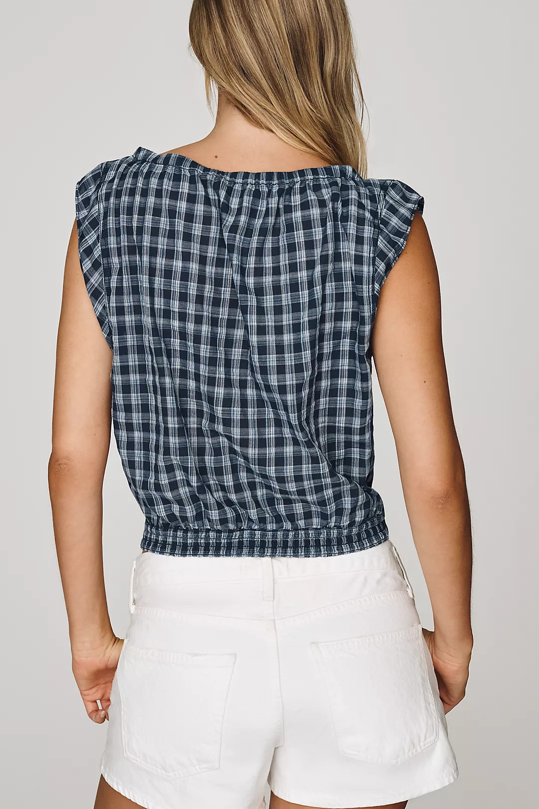 Pilcro Sleeveless Bubble Top | Anthropologie (US)