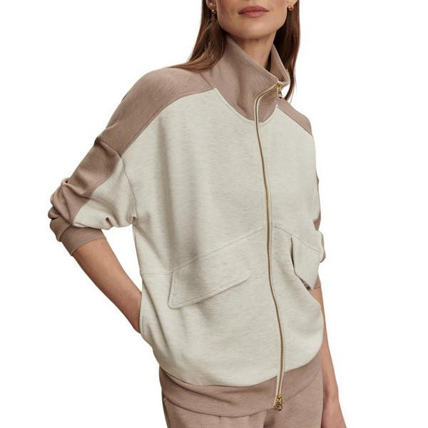 Women's Varley Garcia Two-Tone Full Zip Small Ivory Taupe | Scheels Sports