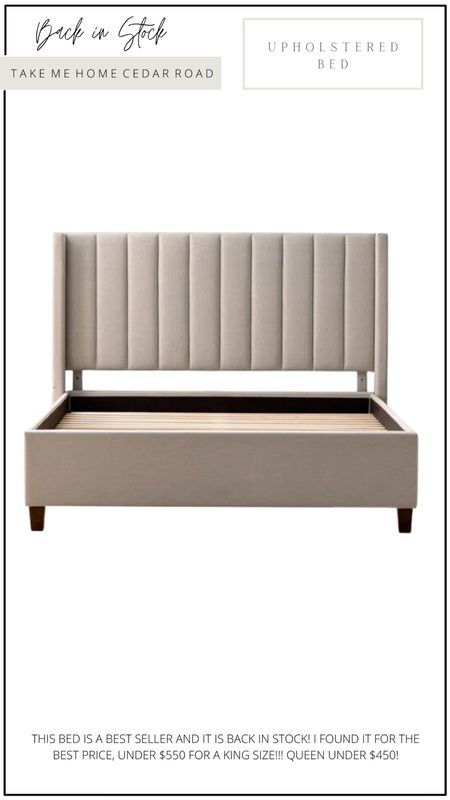 DEAL ALERT! Found this popular upholstered bed in stock and for an incredible price! It’s $100 more on other sites!

Upholstered bed, bed, bedroom, king bed, queen bed, guest bedroom, kids bedroom, Walmart 

#LTKSale #LTKhome
