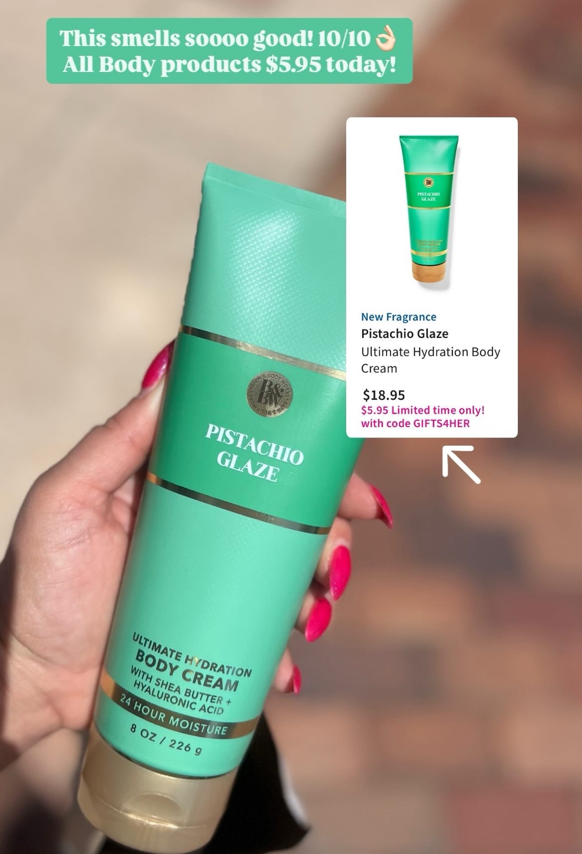 BATH & BODY SALE! All body care products $5.95 with code GIFTS4HER
Mother’s Day is around the corner!! Great gifts & this scent smells amazing 💚💚 10/10

#LTKBeauty #LTKSeasonal #LTKSaleAlert