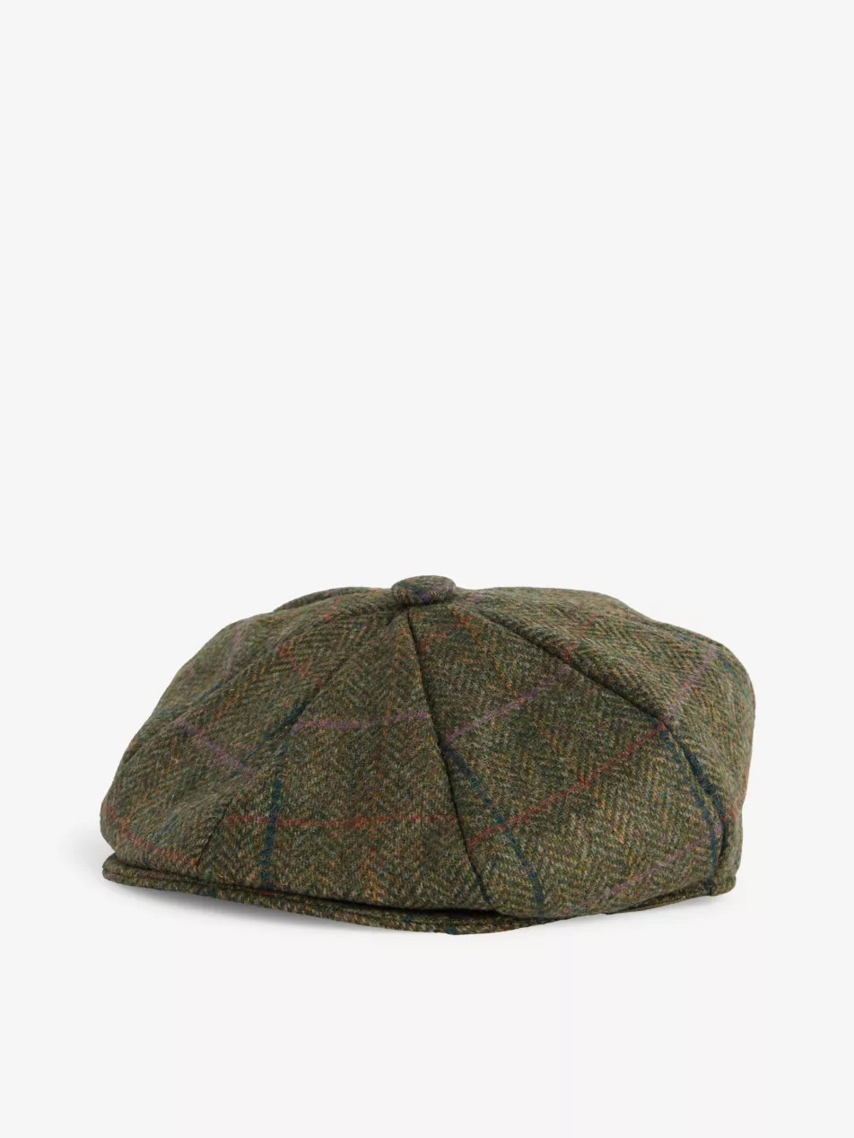 Meldon round-crown checked wool cap | Selfridges