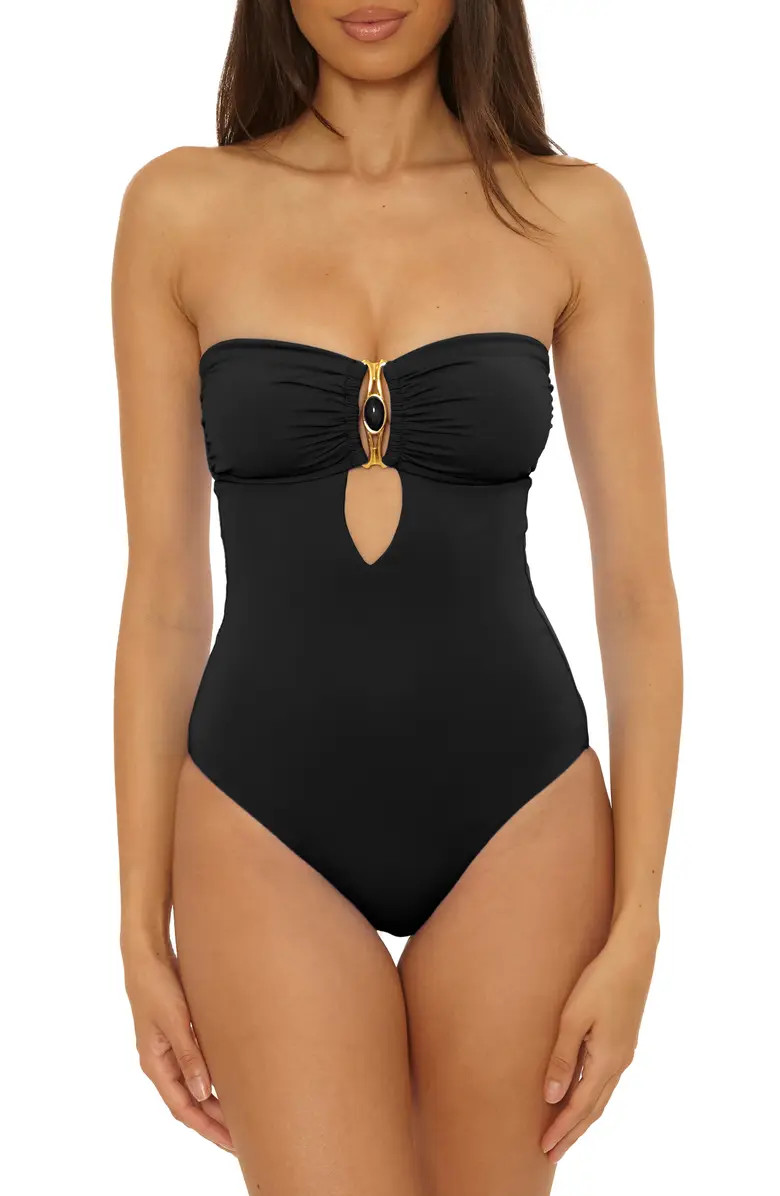 Rock Solid Bandeau One-Piece Swimsuit | Nordstrom