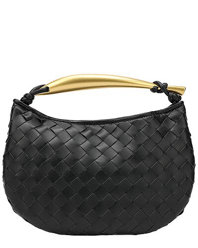 Woven Leather Top Handle Clutch | Gilt & Gilt City