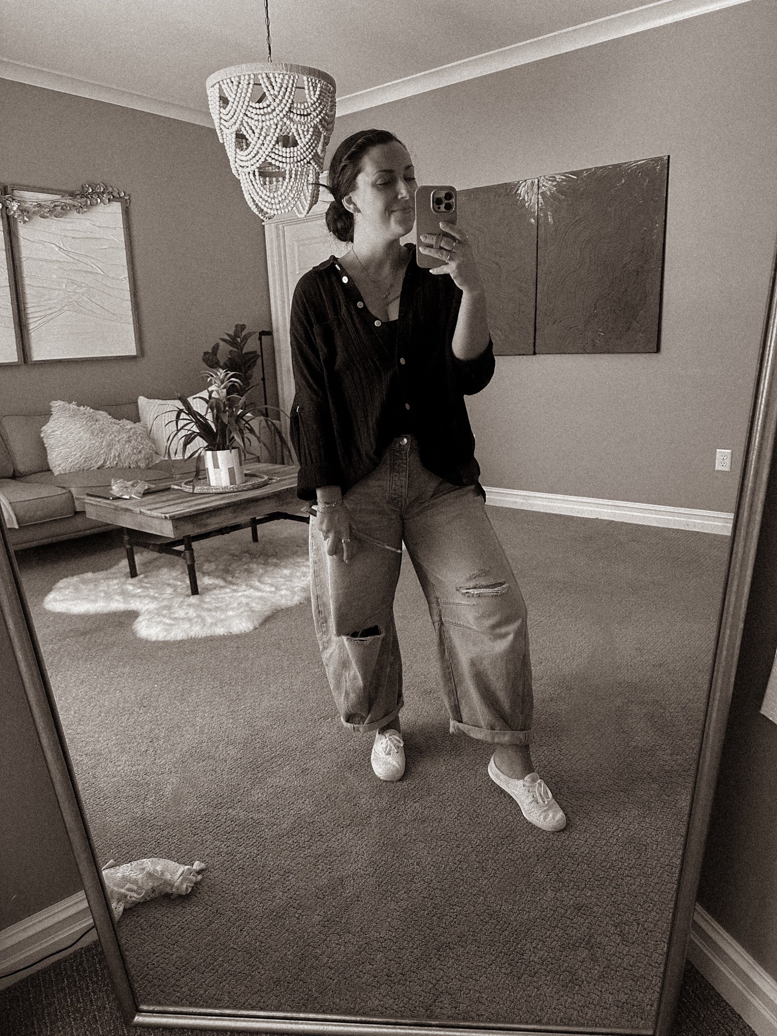 logging in for my 3-8pm shift as a solo momma 
#amazonfind #freepeopledupe #ootd #backtoschool