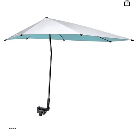 Adjustable clamp umbrella 

For strollers, sports events chairs, pool or beach chair 

#LTKSeasonal #LTKFindsUnder50 #LTKSwim