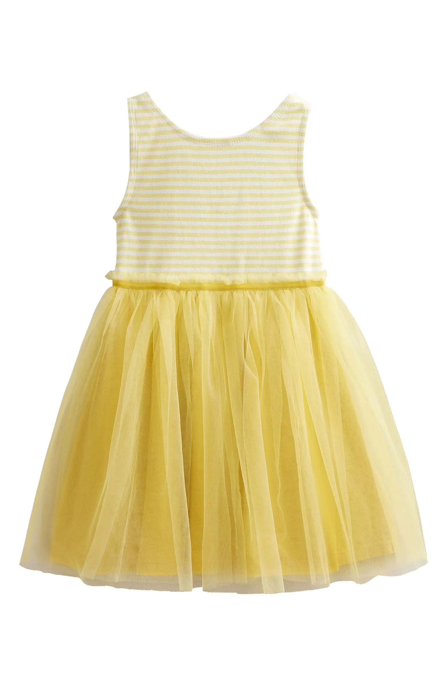 Kids' Stripe Sleeveless Tulle Dress | Nordstrom