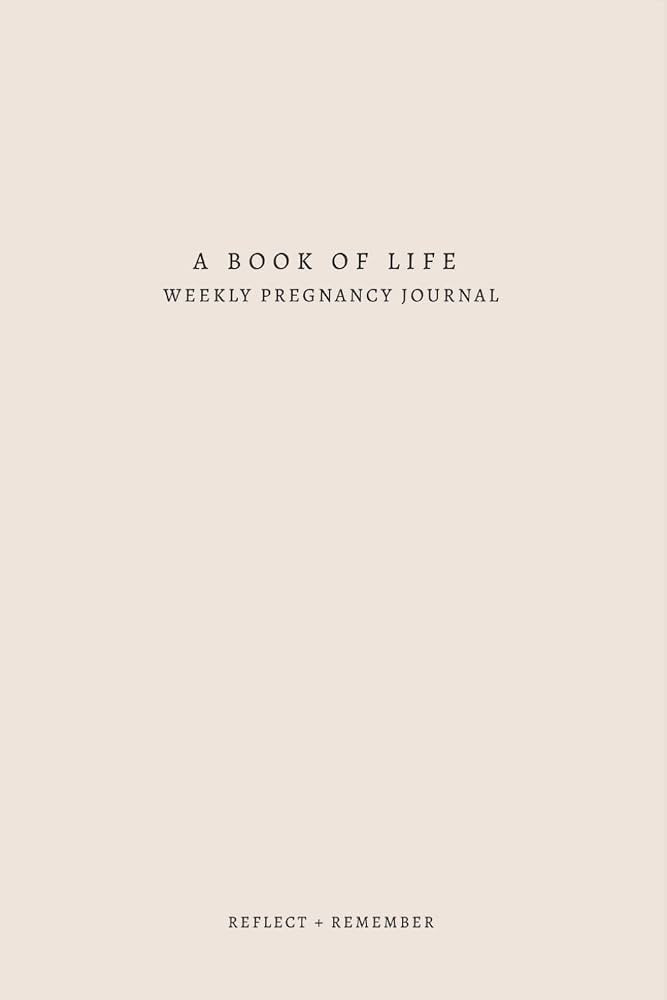 A Book of Life: Weekly Pregnancy Journal | Amazon (US)