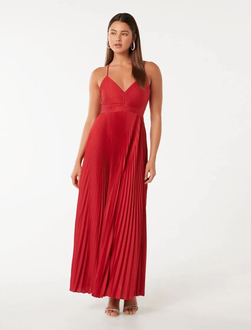 Tie Back Pleated Dress | Ever New (CA)