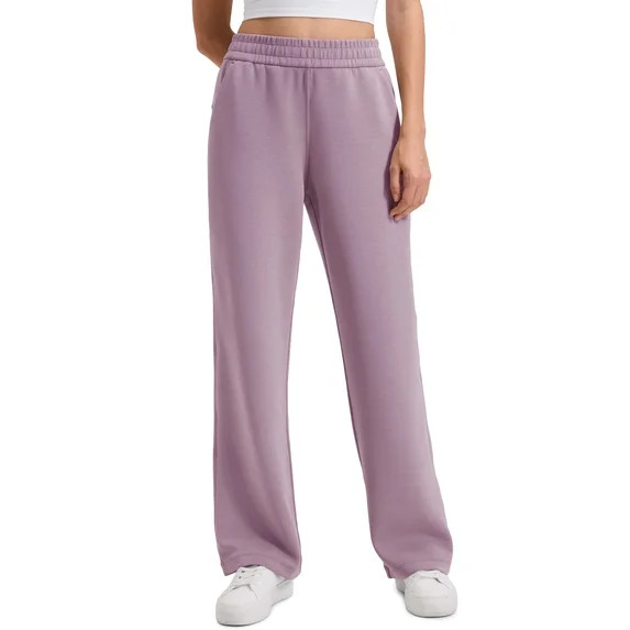 CRZ YOGA SoftAura Straight Leg Casual Sweatpants Women 30" Travel Pants with Pockets | Walmart (US)