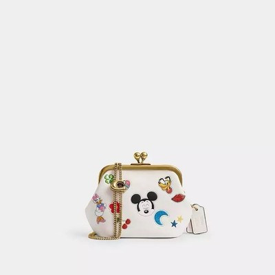 NWT Disney X Coach Kisslock Frame Bag 10 With Sticker Print CDO91 | eBay US