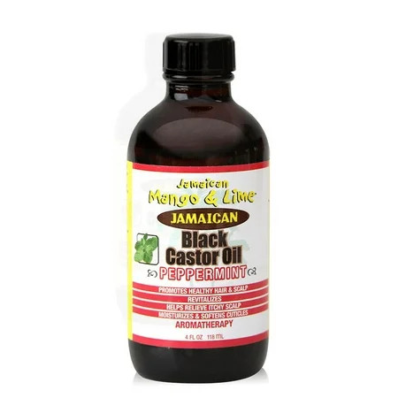 Jamaican Mango & Lime Black Castor Oil with Peppermint 4 fl. oz. Dry Hair Unisex | Walmart (US)