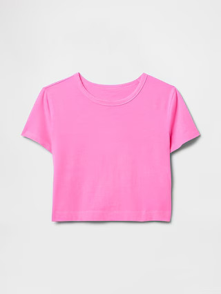 Organic Cotton VintageSoft Cropped T-Shirt | Gap (US)