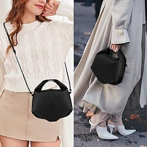 Polene Luxury Faux Leather Top Handle Bags for Women | Amazon (US)