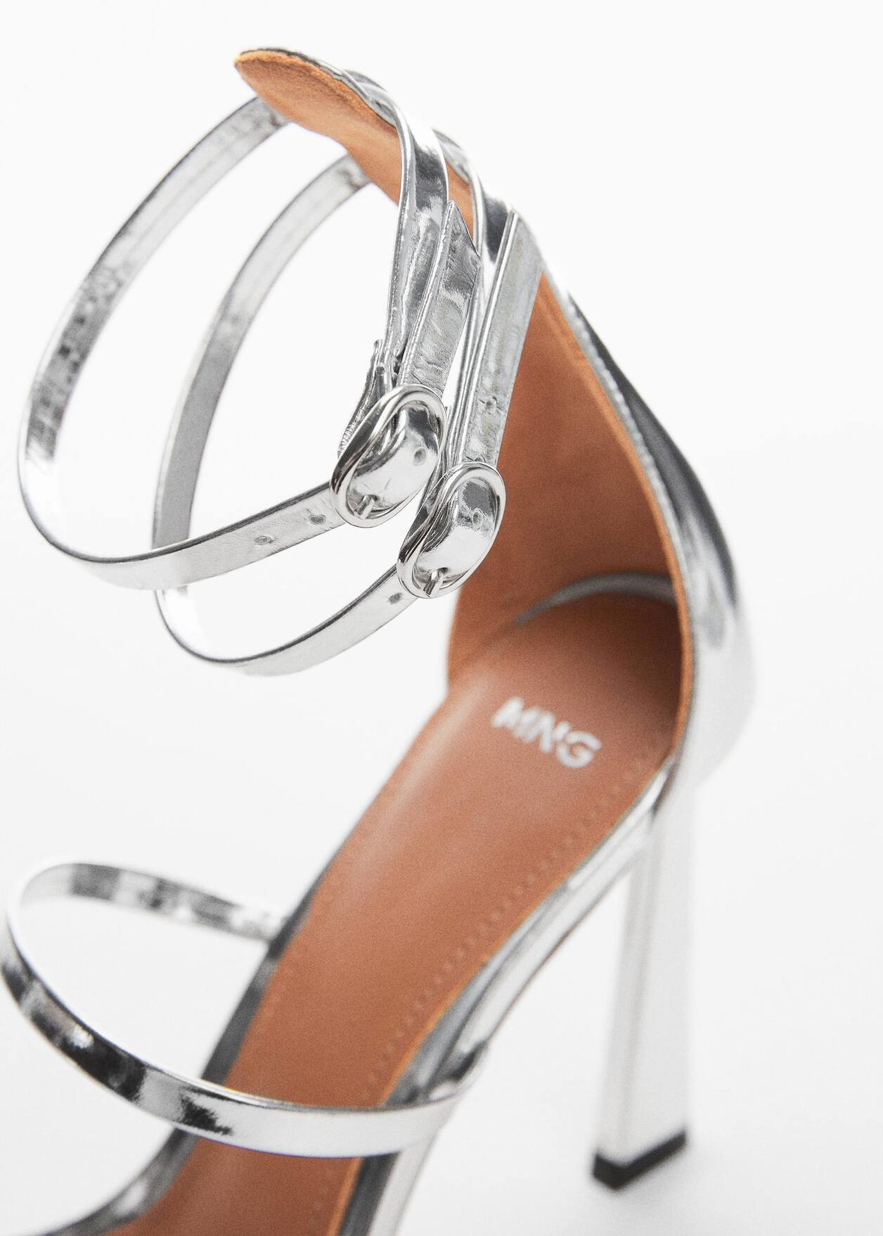 Leather ankle-cuff sandals -  Women | Mango USA | MANGO (US)