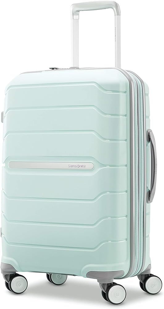 Samsonite Freeform Hardside Expandable with Double Spinner Wheels, Carry-On 21-Inch, Mint Green | Amazon (US)