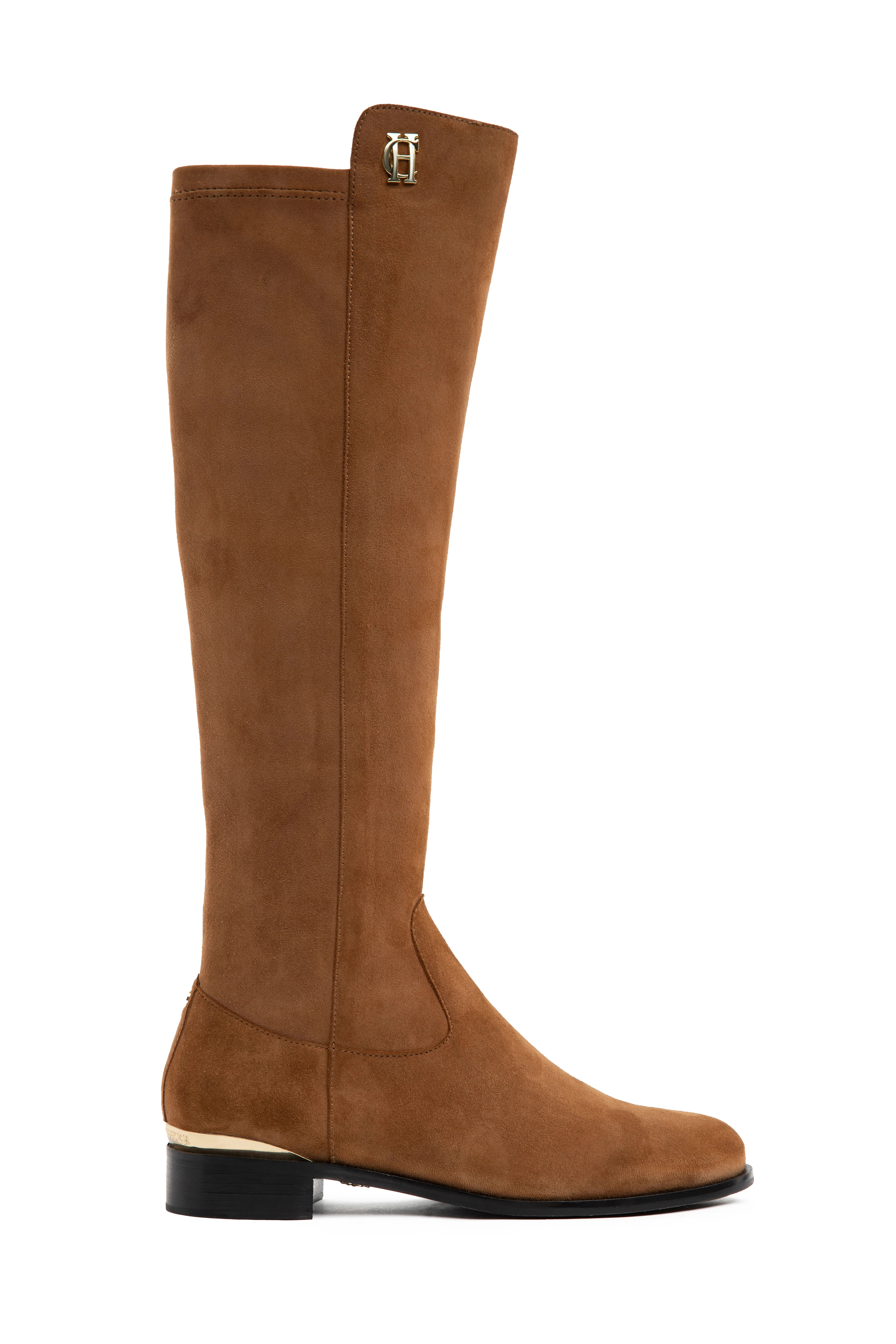 Albany Knee Boot (Tan Suede) | Holland Cooper