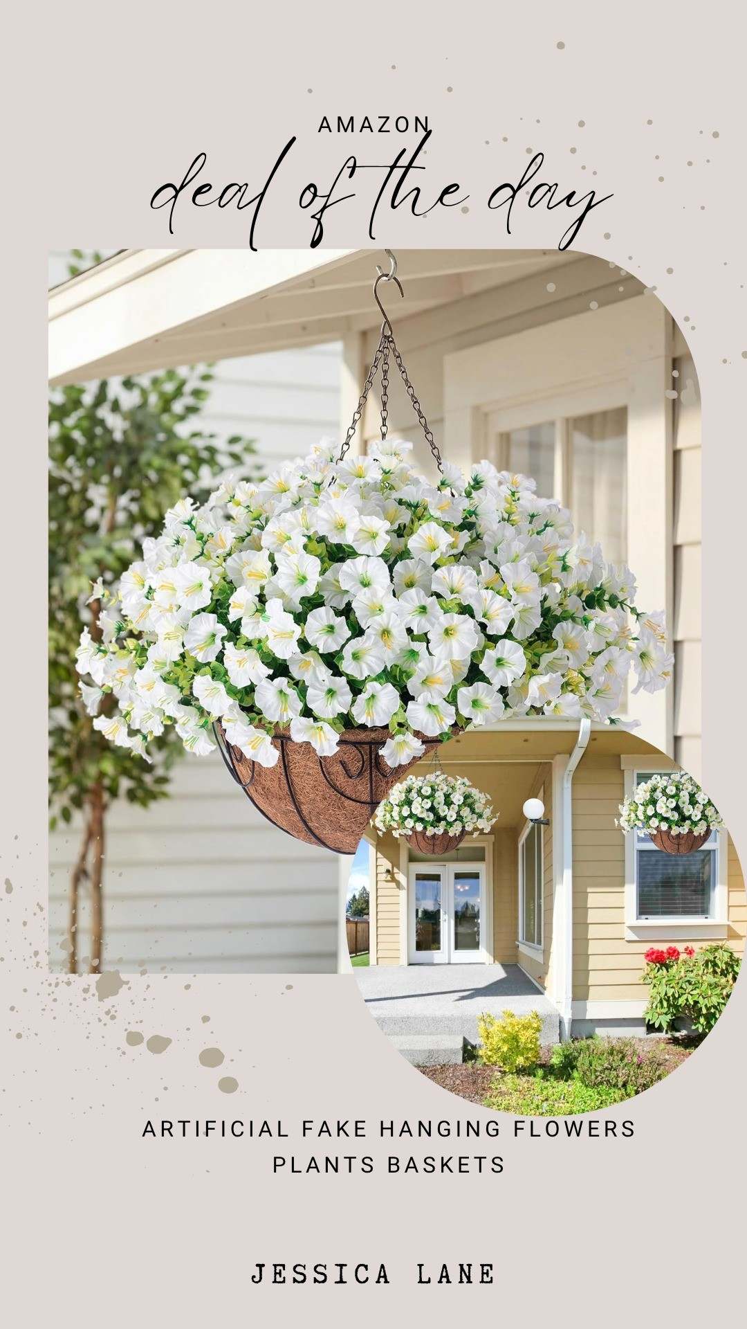 Add an instant pop of color to your porch with these realistic artificial hanging flower baskets that look beautiful all season long.#amazonhome #outdoorliving #curbappeal #amazonfinds

#LTKSaleAlert #LTKHome #LTKSeasonal
