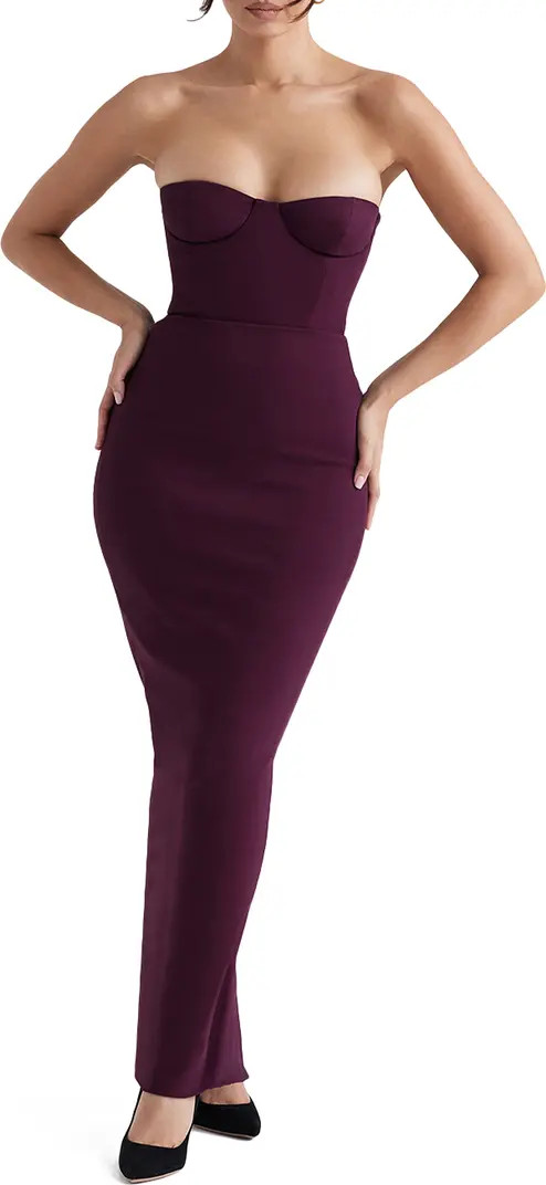 Lucia Strapless Corset Maxi Dress | Nordstrom