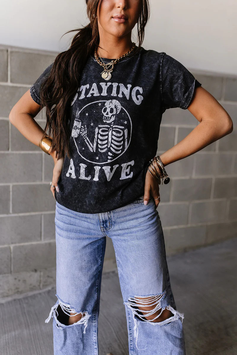 Staying Alive Tee | Mindy Mae's Market