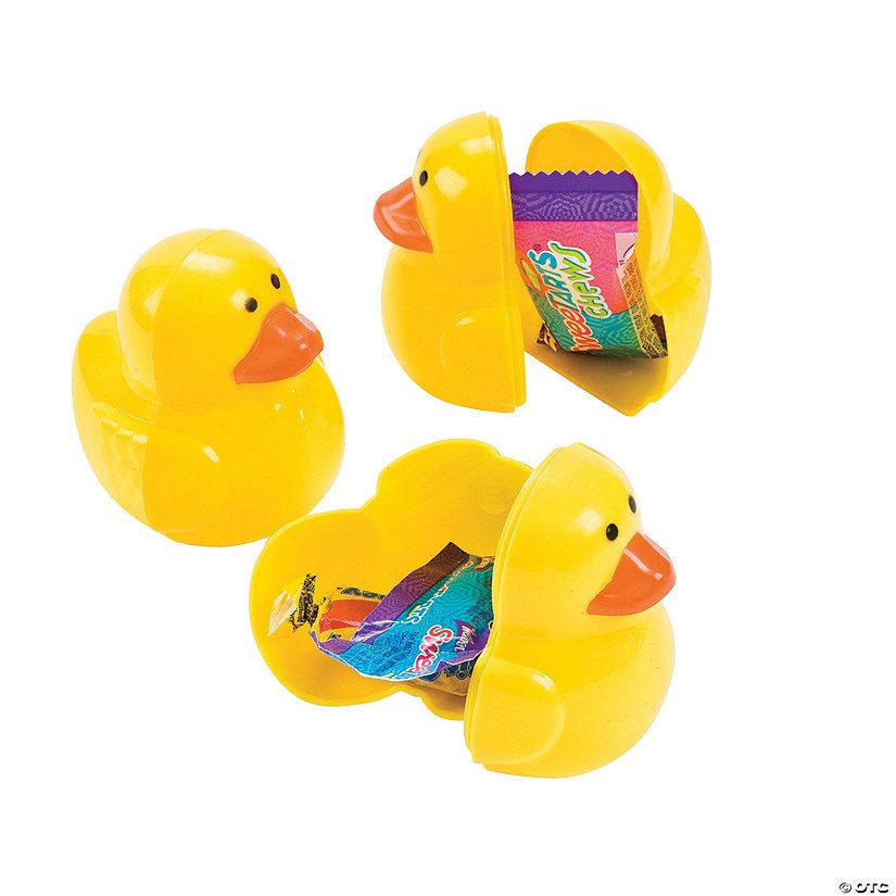 3" Duck Candy-Filled Plastic Easter Eggs - 12 Pc. | Oriental Trading Company