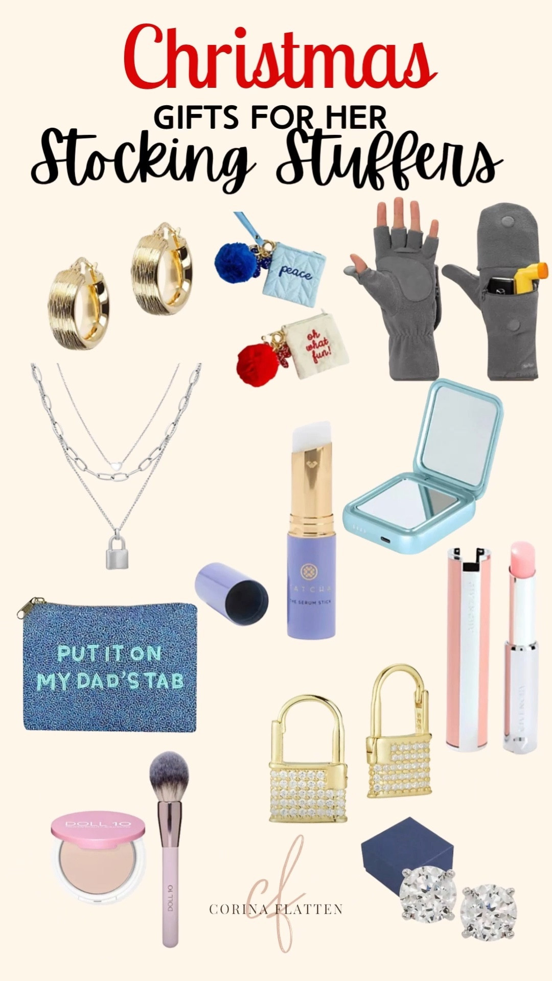 Cute stocking stuffers she will love

Gloves, Tatcha, jewelry, makeup bag , keychain, face tool, skin care, lip gloss

#LTKGiftGuide #LTKCyberWeek