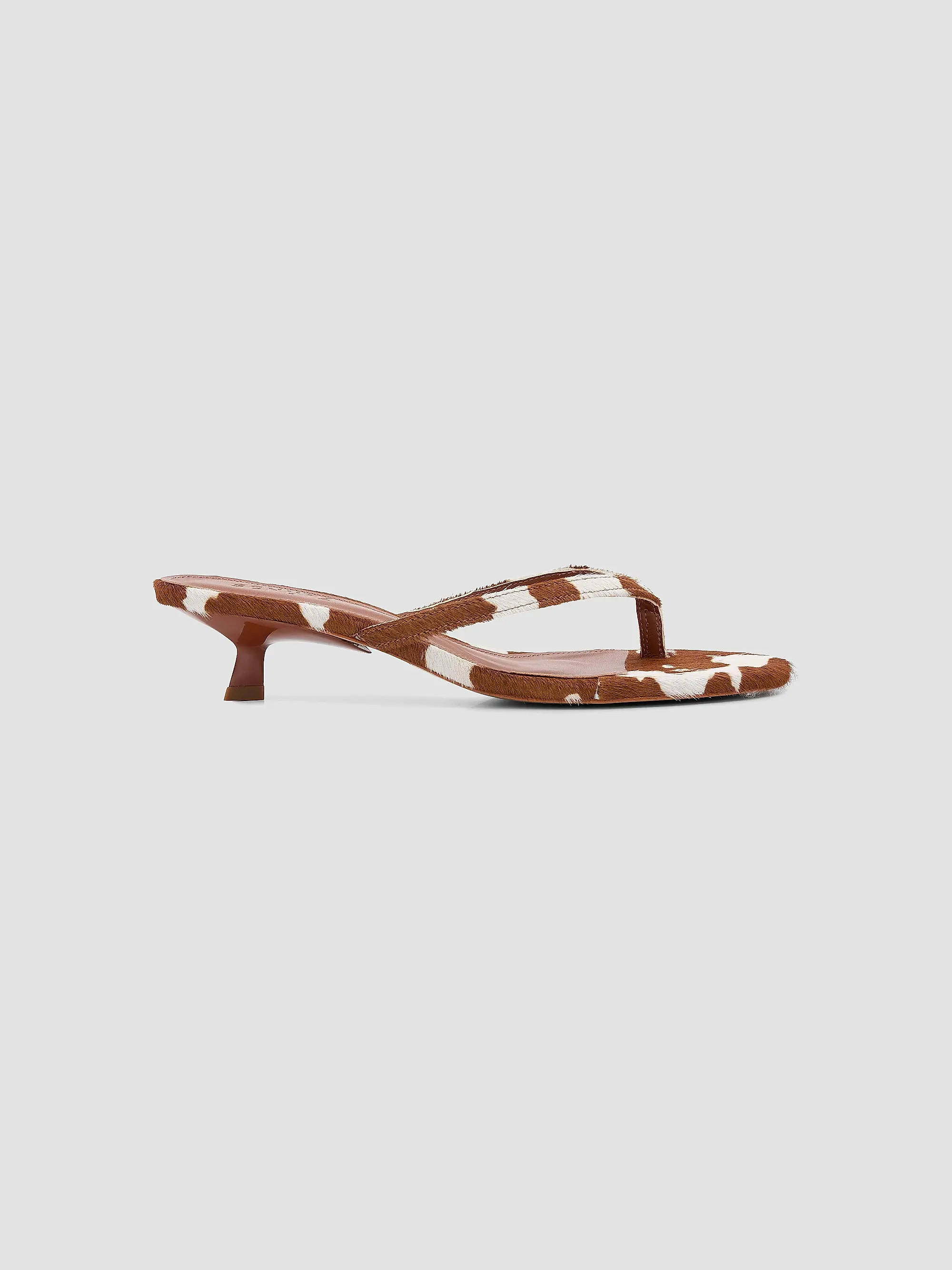 Carolyn 50MM Printed Hair-on-Hide Sandals | Saks Fifth Avenue