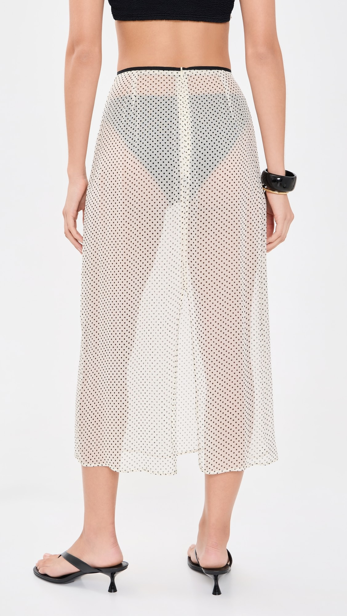Hunza G Sheer Polka-Dot Skirt | Shopbop | Shopbop
