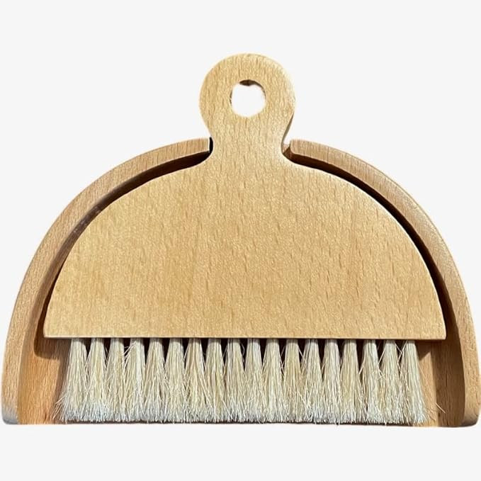 Eco-Friendly, Wooden Bamboo with Sisal Bristles - Elegant Hand Brush and Dustpan Multi-Purpose Se... | Amazon (US)