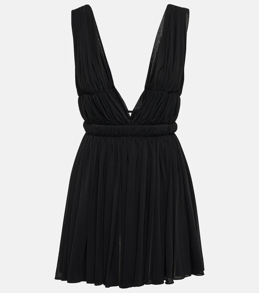 Saint Laurent Ruched minidress | Mytheresa (INTL)