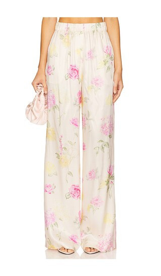 LoveShackFancy Helia Pant in Cream,Rose. Size L. Also in M, S, XS. | Revolve Clothing (Global)