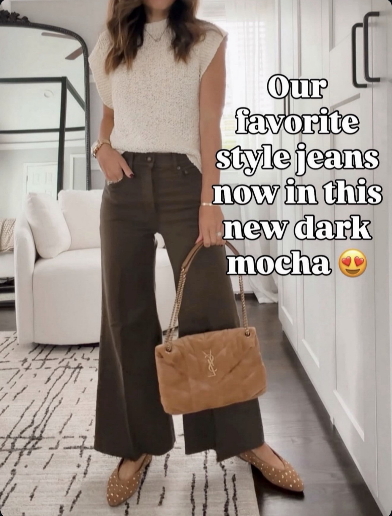 Our favorite style jeans now come in this new dark mocha color 😍 So flattering and so easy to style for fall — I’m in my usual size 25  

#LTKHoliday #LTKGiftGuide #LTKSeasonal