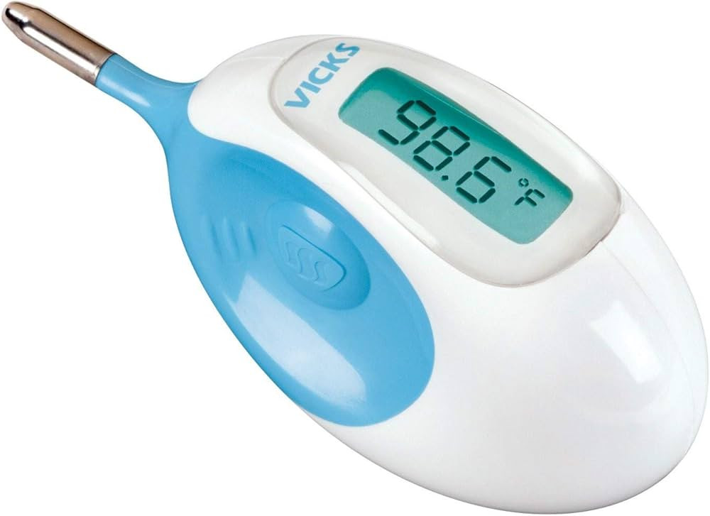 Vicks Baby Rectal Thermometer Baby Thermometer for Rectal Temperature, Short and Flexible Tip wit... | Amazon (US)