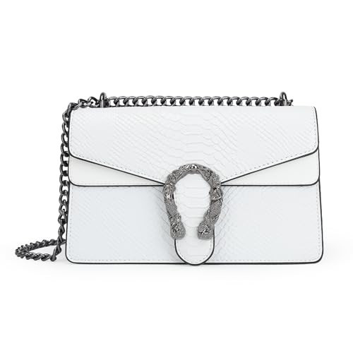 JBB Crossbody Shoulder Purses for Women Evening Clutch Chain Strap Small Satchel Bag White | Amazon (US)