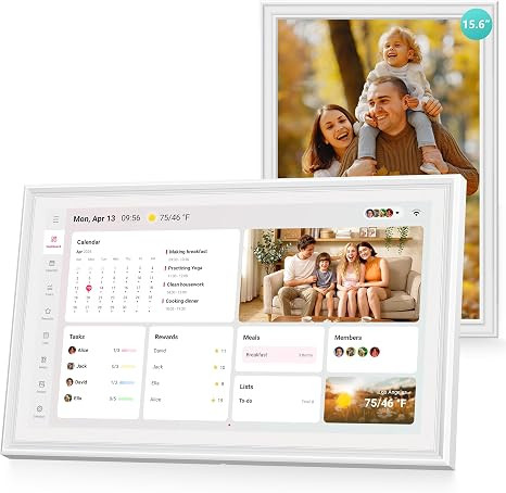 Digital Calendar 15.6 Inch - Smart Chore Chart & Wall Planner, No Subscription Electronic Calenda... | Amazon (US)