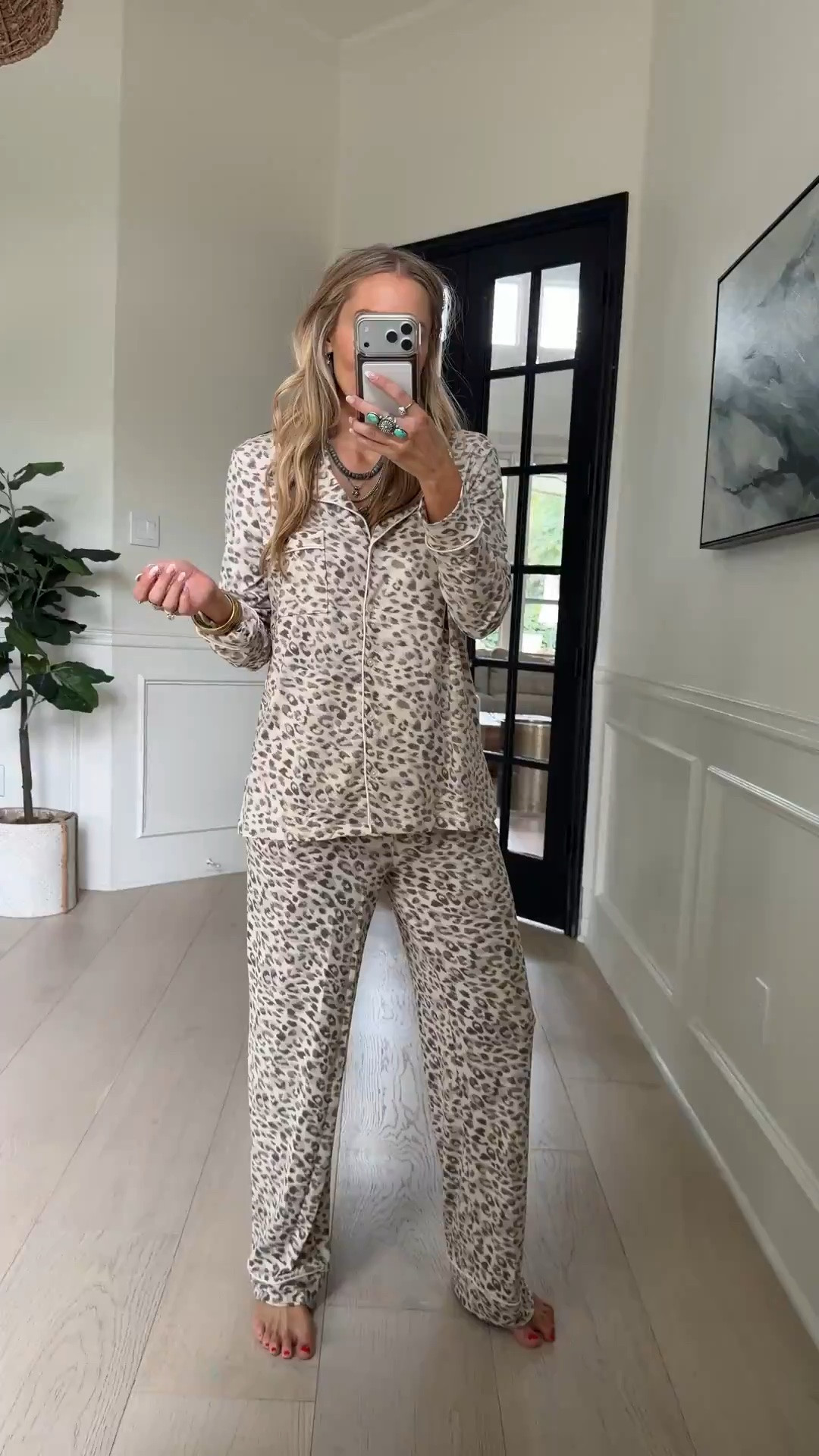 🤍Better than Nordstrom pajamas in the dreamiest neutral leopard print