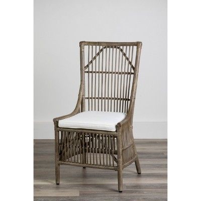 Set of 2 Lola Rattan Dining Chair Brown - East At Main | Target