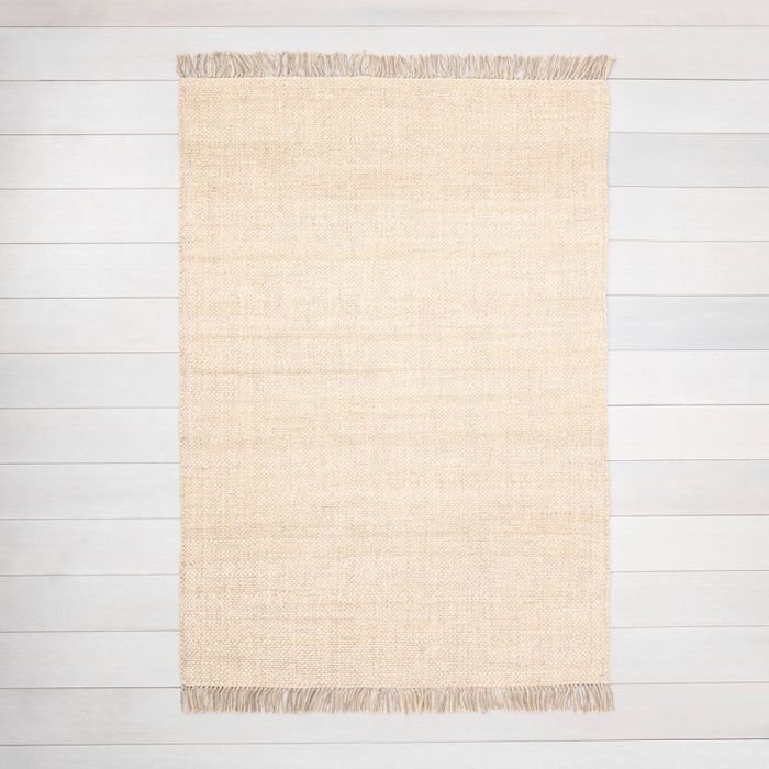 Bleached Jute Rug with Fringe - Hearth & Hand™ with Magnolia | Target