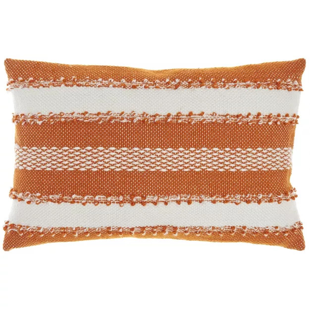 Mina Victory Woven Stripes & Dots Indoor Outdoor Throw Pillow | Target