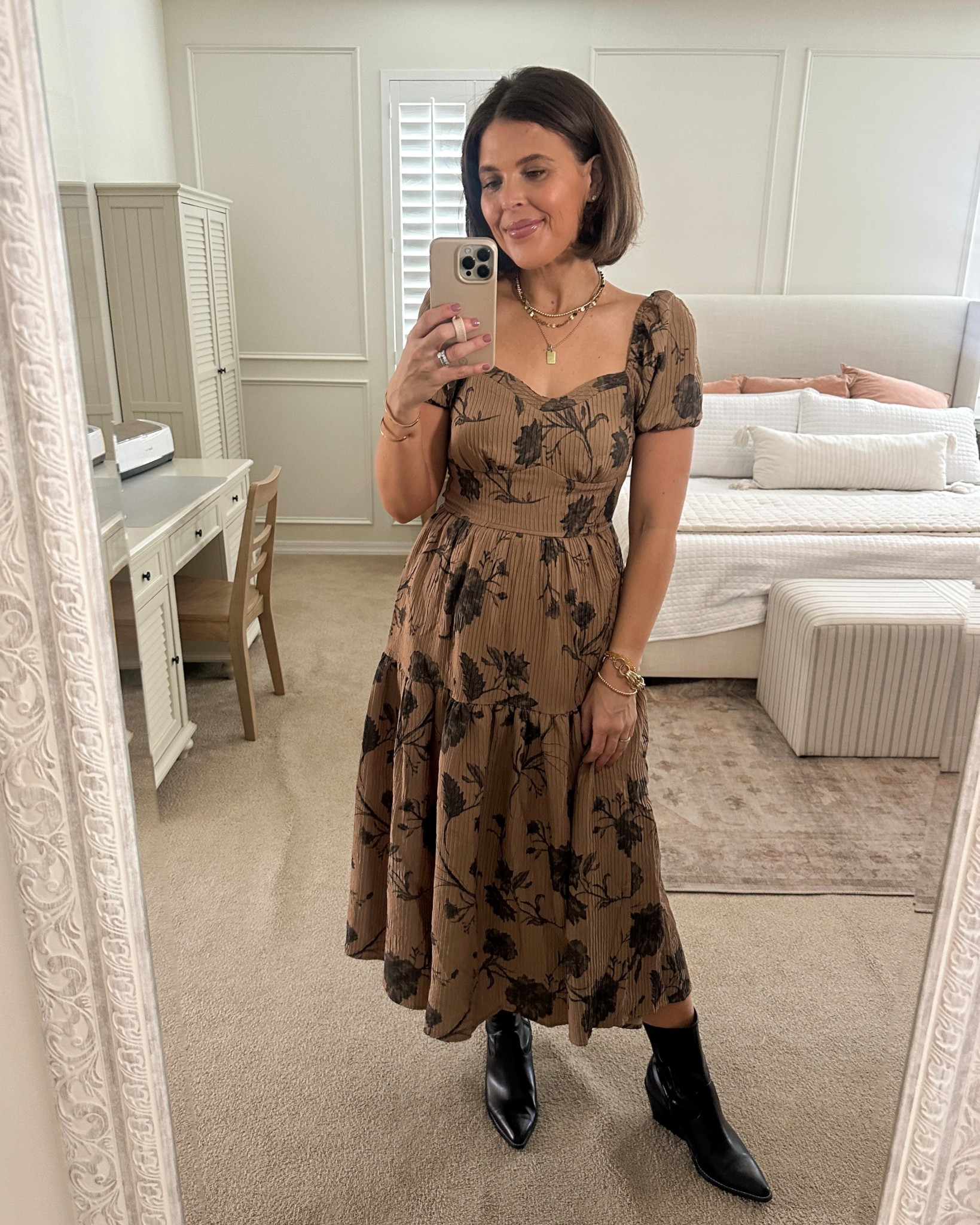 Fall Family Photos Dress August Sky Puff Sleeve Midi Dress 

#LTKSeasonal #LTKFindsUnder100 #LTKFindsUnder50