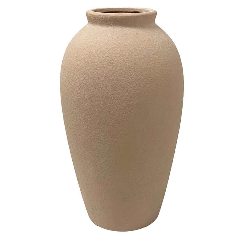 Neutral Ceramic Vase, 13" | At Home