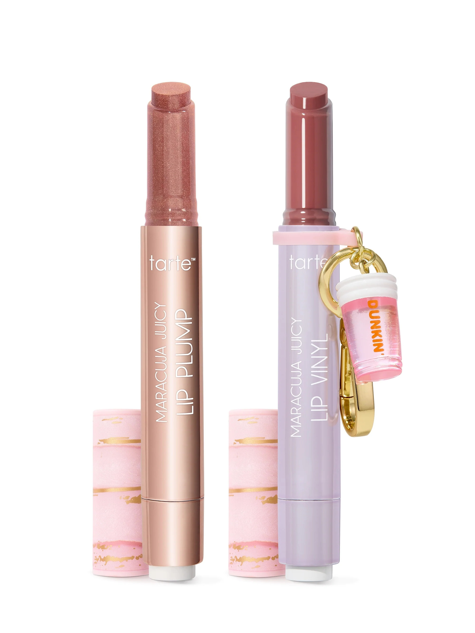 tarte x Dunkin' maracuja juicy lip vanilla icing duo + FREE charm | tarte cosmetics (Global)