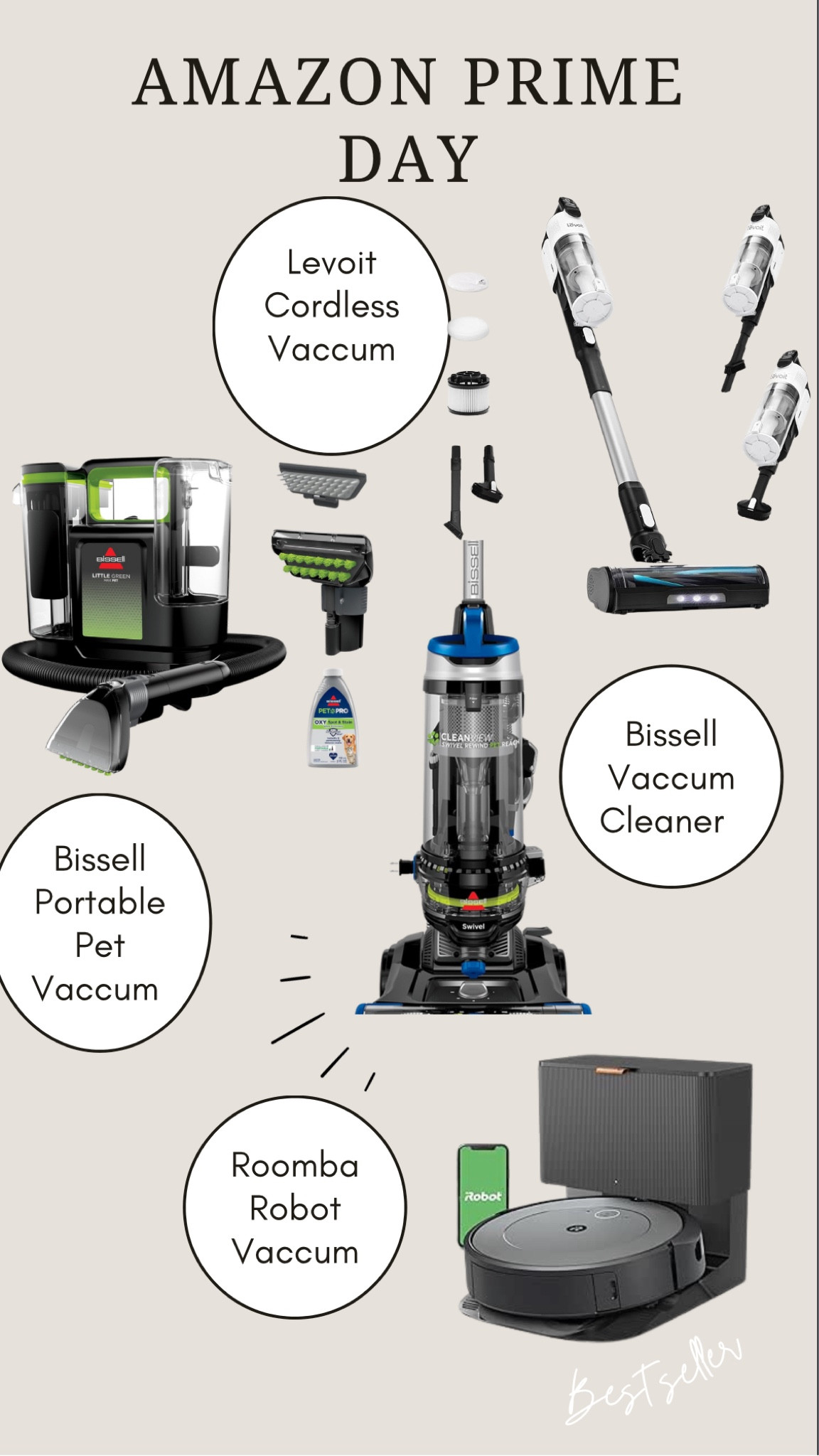 Amazon Prime Day Sale, prime big deal days, cordless vacuum, pet vacuum, Roomba robot vacuum, Bissell vacuum, vacuum deals. 

#LTKxPrimeDay #LTKHome