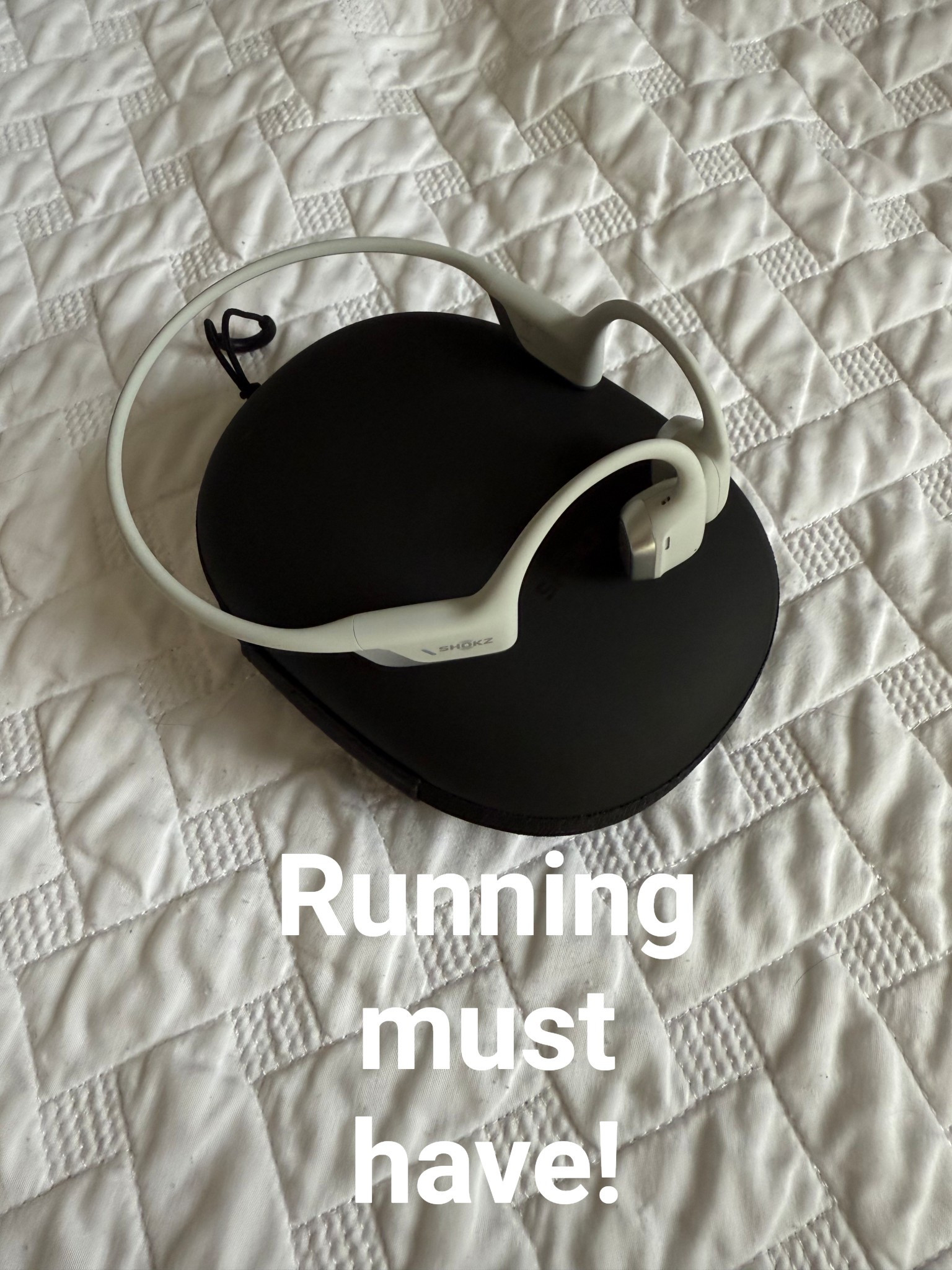 Guys I’m obsessed! They don’t actually go in your ear they lay right next to them so you can still hear your surroundings! 👏🏻👏🏻 I get paranoid running with music because I’m afraid of someone sneaking behind me but with these I feel way safer! 

They come in black too! 🏃🏼‍♀️🏃🏼‍♀️🎧

#runningmusthaves #running

#LTKTravel #LTKActive