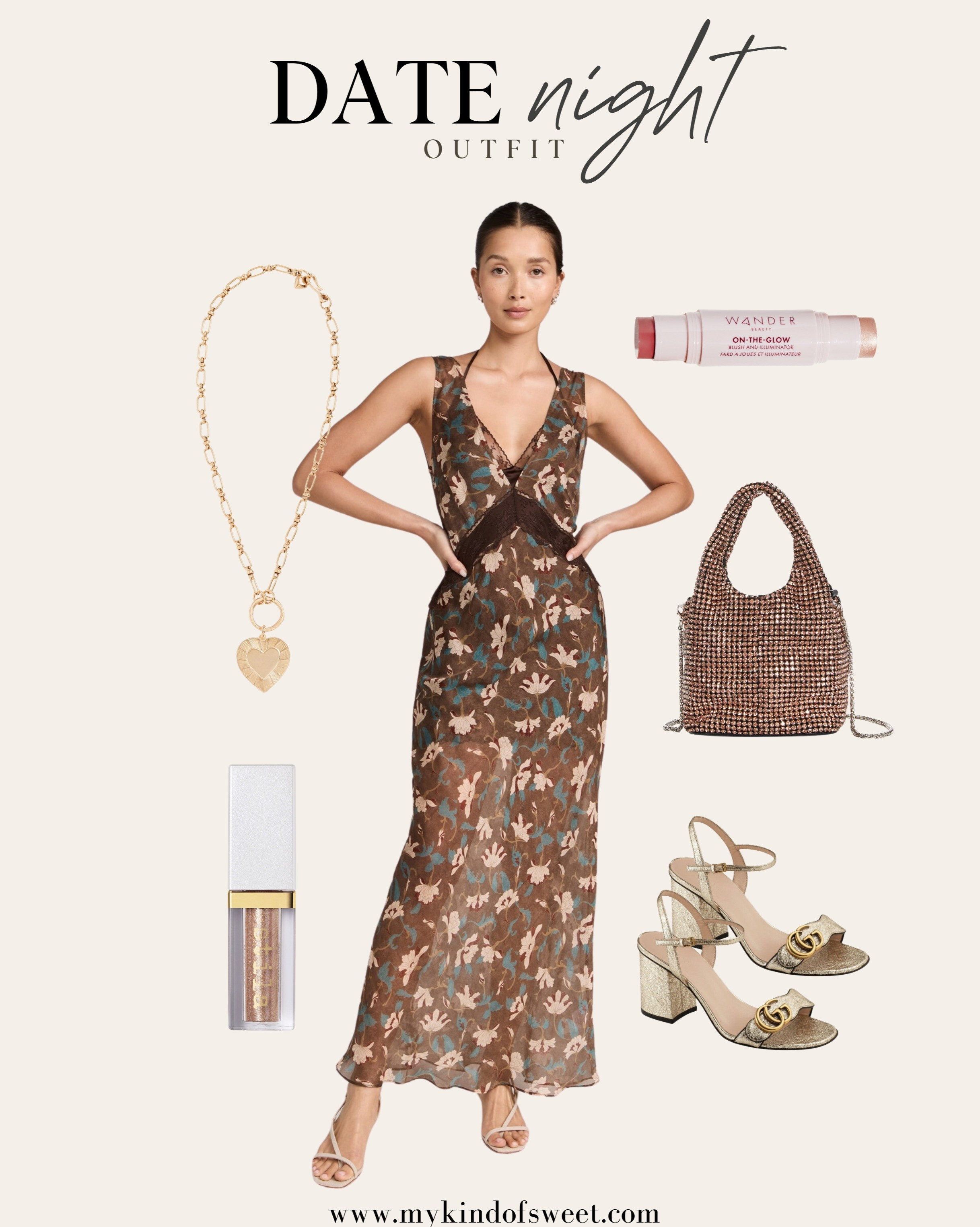 Date Night Outfit Idea // the perfect date night look for a fancy dinner. This floral dress and heels pair so well together. 

#LTKstyletip #LTKbeauty #LTKshoecrush