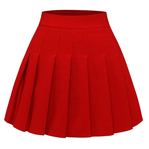 Pleated Skirts for Women High Waist Mini Tennis Skater Skirt Casual Basic Skirts Cheerleader | Amazon (US)