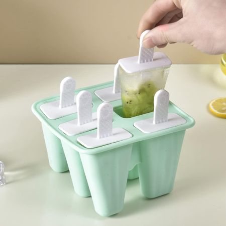 Amazon find Popsicle Mould，Popsicle Molds 6 Pieces Silicone Ice Pop Molds BPA Free Popsicle Mold Reusable Easy Release Ice Pop Make (Green)

#LTKfamily #LTKSeasonal