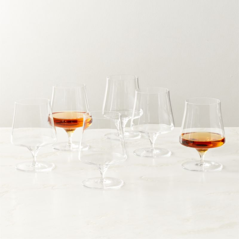 Estera Clear Brandy Snifter Glasses Set of 6 + Reviews | CB2 | CB2