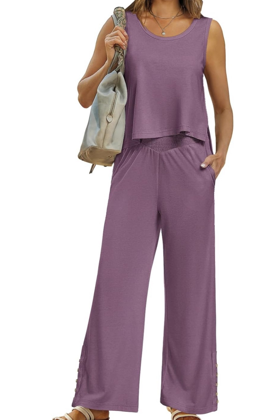 Comfiest set! The pants are wide leg. It’s super stretchy. Washes up really well 

#LTKstyletip #LTKworkwear #LTKtravel